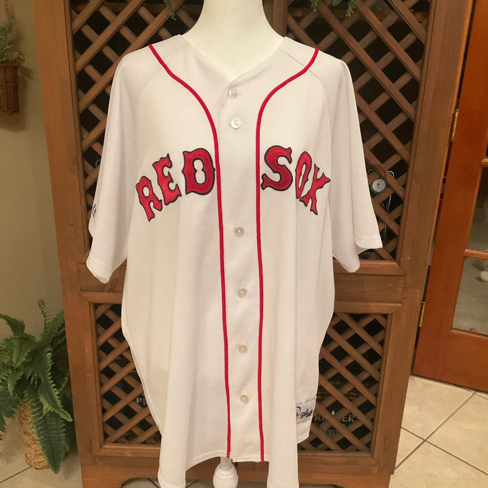 Boston Red Sox Manny Ramirez #24 Majestic MLB Authentic White Jersey